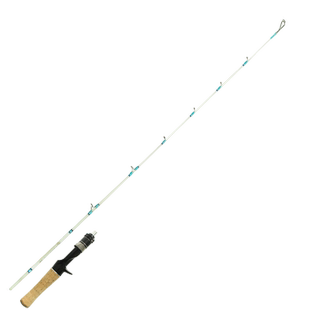 盛河小驹弹射XUL超软实心玻纤白条马口竿溪流微物路亚竿直枪柄杆