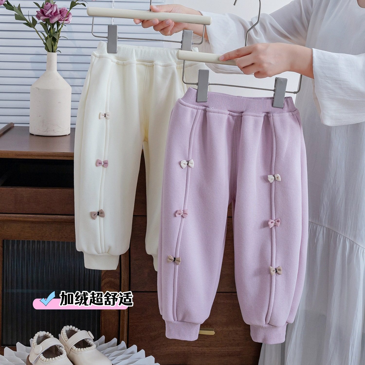 女童裤子秋冬款新款洋气女宝宝加绒加厚长裤女宝宝束脚运动卫裤潮,童装/婴儿装/亲子装,裤子,淘宝优惠券,粉丝福利购,淘宝优惠卷
