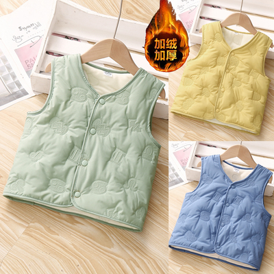 婴儿马甲秋冬季加绒宝宝