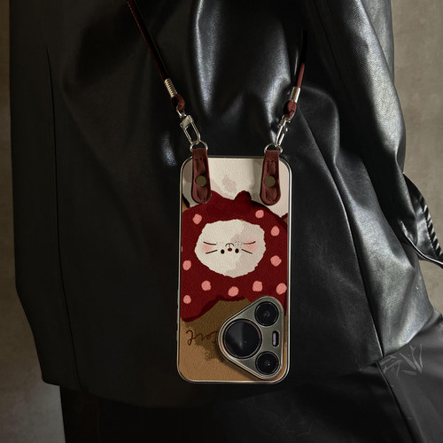 适用于华为Pura70pro手机壳新款头套猫仔Mate60/70pro十套50/40全包防摔P60/80带挂绳Nova14ultra/13/12外7/9