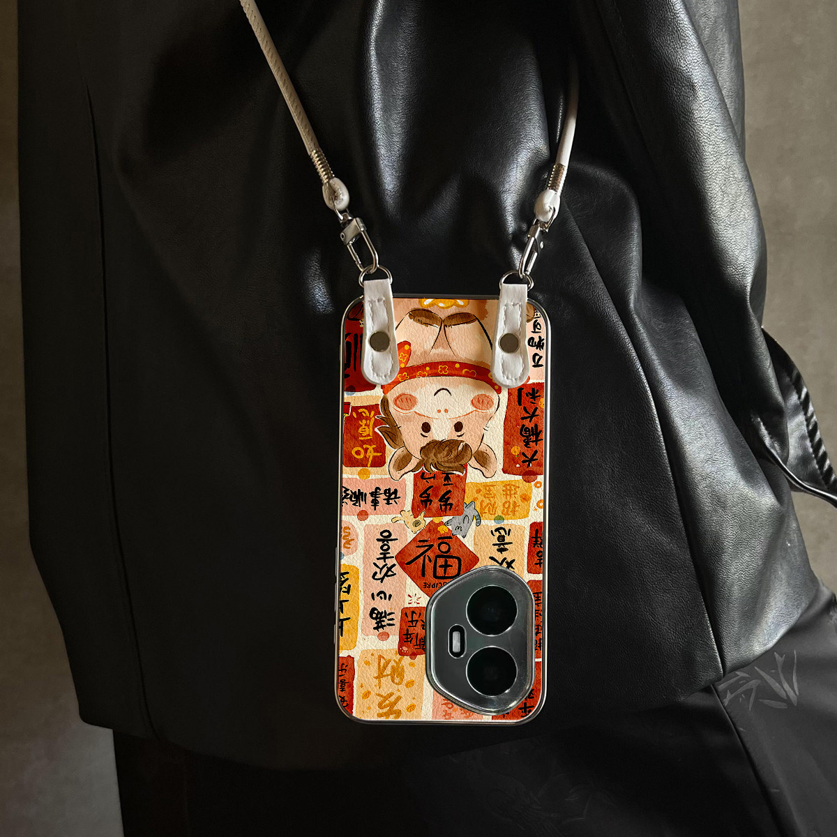 适用荣耀500Pro手机壳墩墩福马红色华为x70斜跨x50全包400防摔7/8/90新款200女300带挂绳马年magic8/7/6pro,3C数码配件,手机保护套/壳,淘宝优惠券,粉丝福利购,淘宝优惠卷