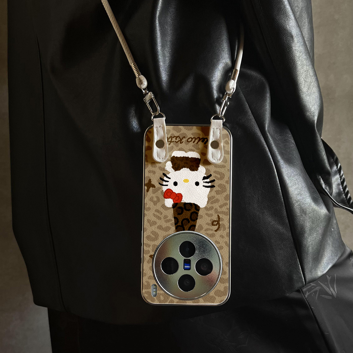 适用于vivox300Pro手机壳新款X100pro/90S/80斜跨全包S30promini/20/19/18/17套防摔Y300i带挂绳女X200ultra