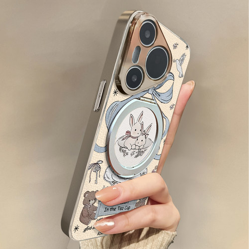 适用于华为Pura70pro手机壳新款杯兔磁吸Mate60/70pro十套50/40全包防摔P60/80带挂绳Nova14ultra/13/12外7/9