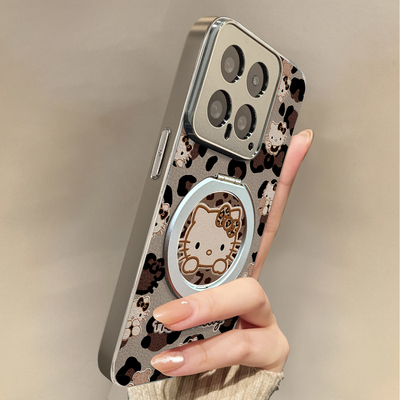 适用于小米17Promax手机壳浅咖磁吸高级感带挂绳红米K80至尊斜跨K60全包防摔新款15ultra女12spro外13/14套