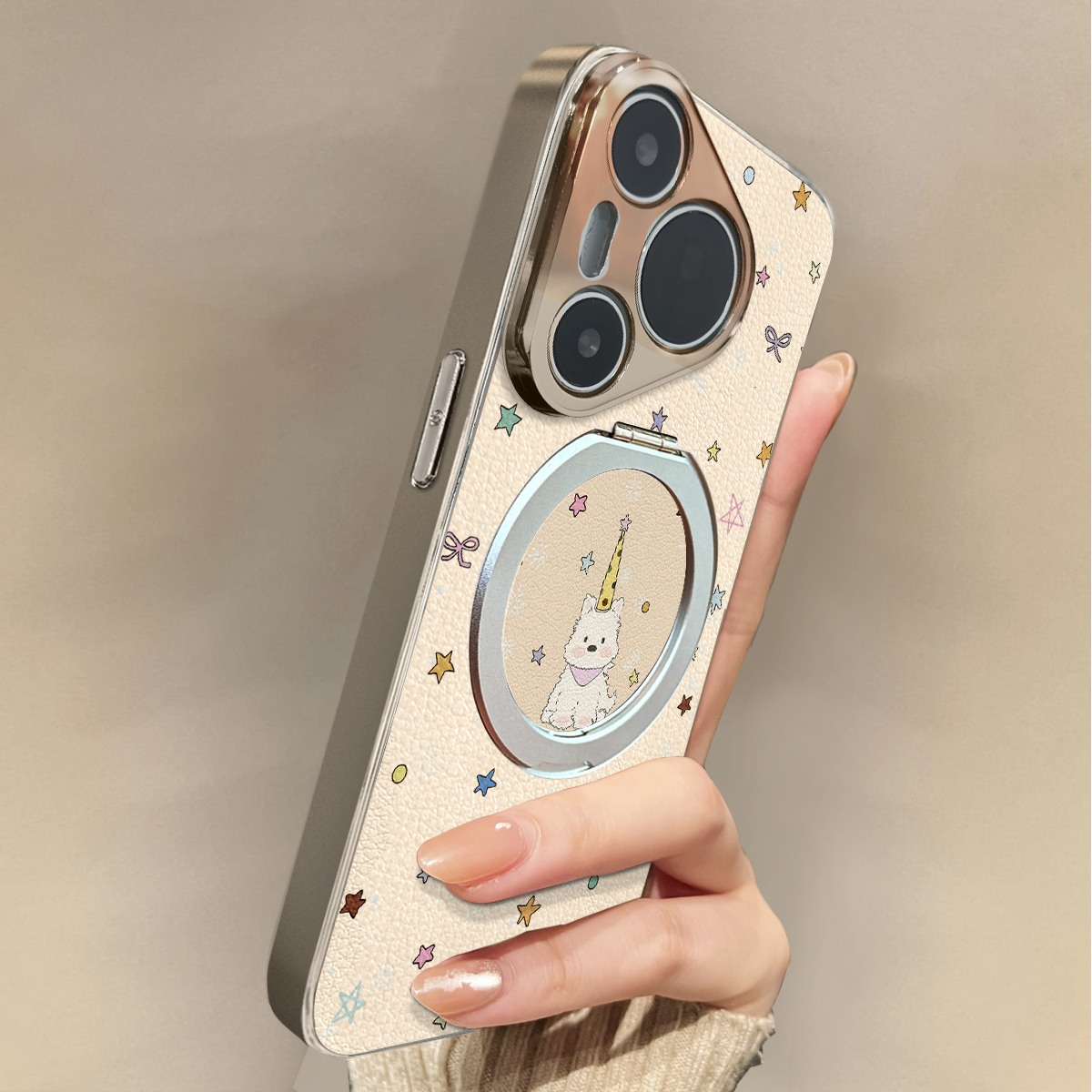 适用于华为Pura70pro手机壳新款紫围巾狗Mate60/70pro十套50/40全包防摔P60/80带挂绳Nova14ultra/13/12外7/9