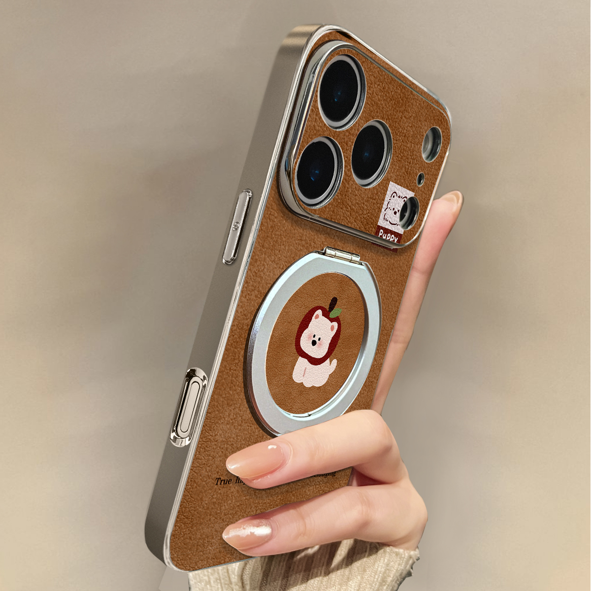 适用于苹果17promax手机壳带挂绳奶狗磁吸iphone14/16pro套硅胶xs全包防摔斜跨15ultra套网红11新款xr女13PRO