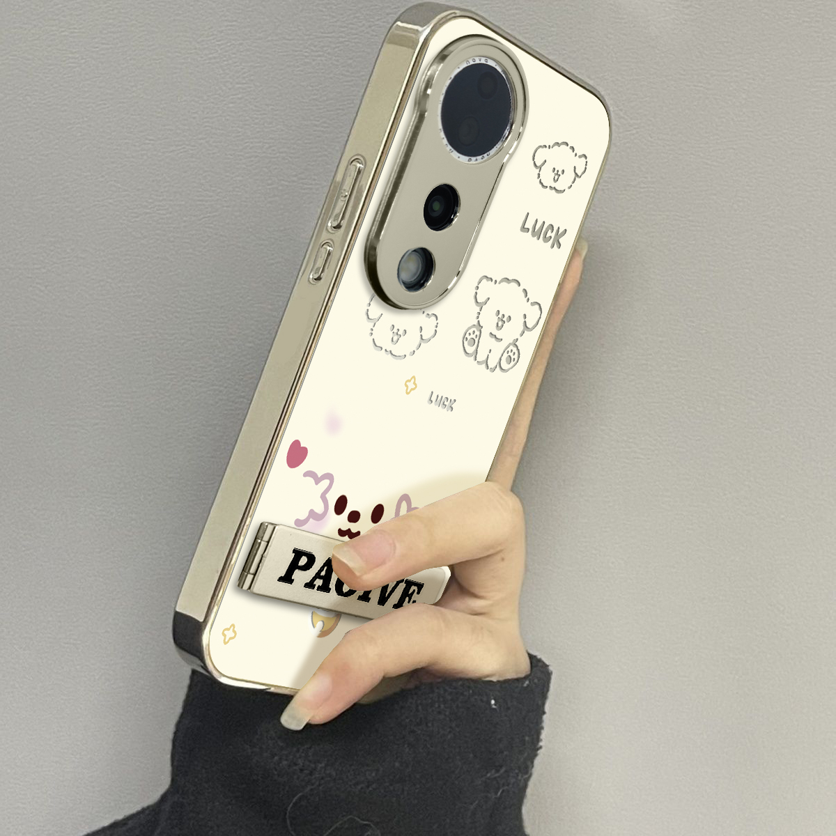 适用于vivos19pro手机壳电镀镂空狗狗英文vivis10/s12/15e硅胶全包防摔s16高级感新款vivis17/s18套女生潮牌
