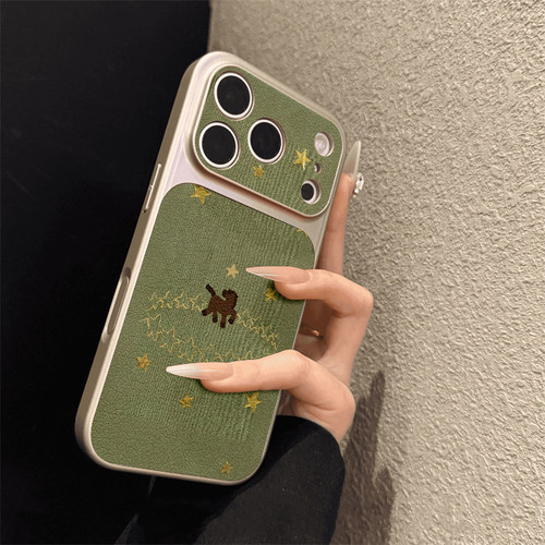 适用于苹果17promax手机壳大视窗皮纹金星小马iphone14/16pro套硅胶xs全包防摔15ultra套网红11新款xr女13PRO