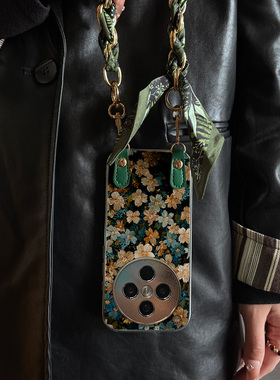 适用于OPPOReno15Pro手机壳花开不休新款x9带挂绳FINDx8s/x7ultra全包x6/5防摔硅胶7/8/9女10/11pro12套13/14