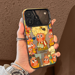 适用于苹果17promax手机壳彩银环绕星人iphone14 xr女13PRO 16pro套硅胶xs全包防摔斜跨15ultra套网红11新款