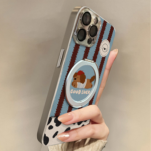 适用于苹果17promax手机壳带挂绳磁吸狗狗iphone14/16pro套硅胶xs全包防摔斜跨15ultra套网红11新款xr女13PRO