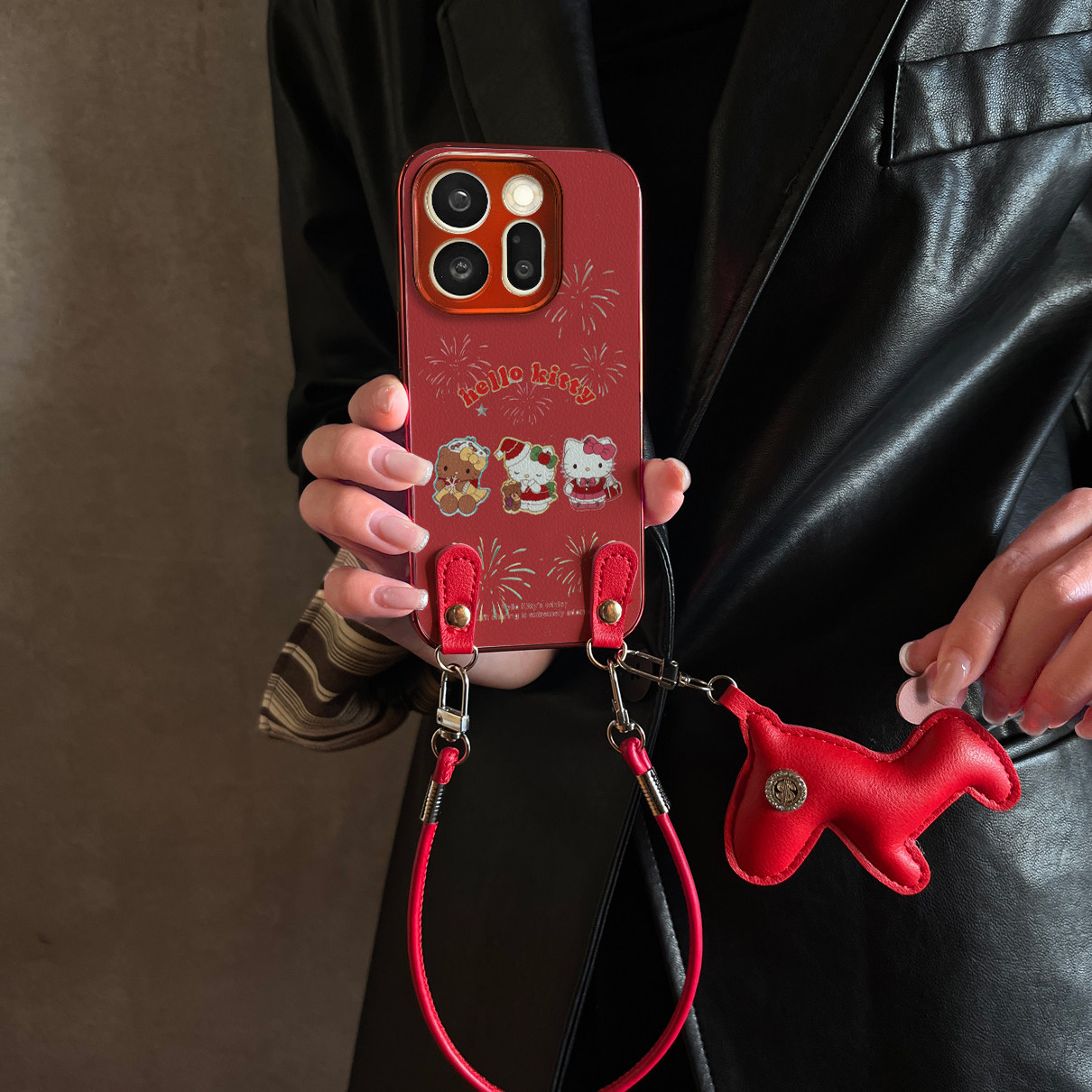 适用OPPOReno15Pro手机壳三宝KT猫红色新款findx9带挂绳x8s/x7ultra马年全包x6防摔硅胶女10/11pro12套13/14,3C数码配件,手机保护套/壳,淘宝优惠券,粉丝福利购,淘宝优惠卷