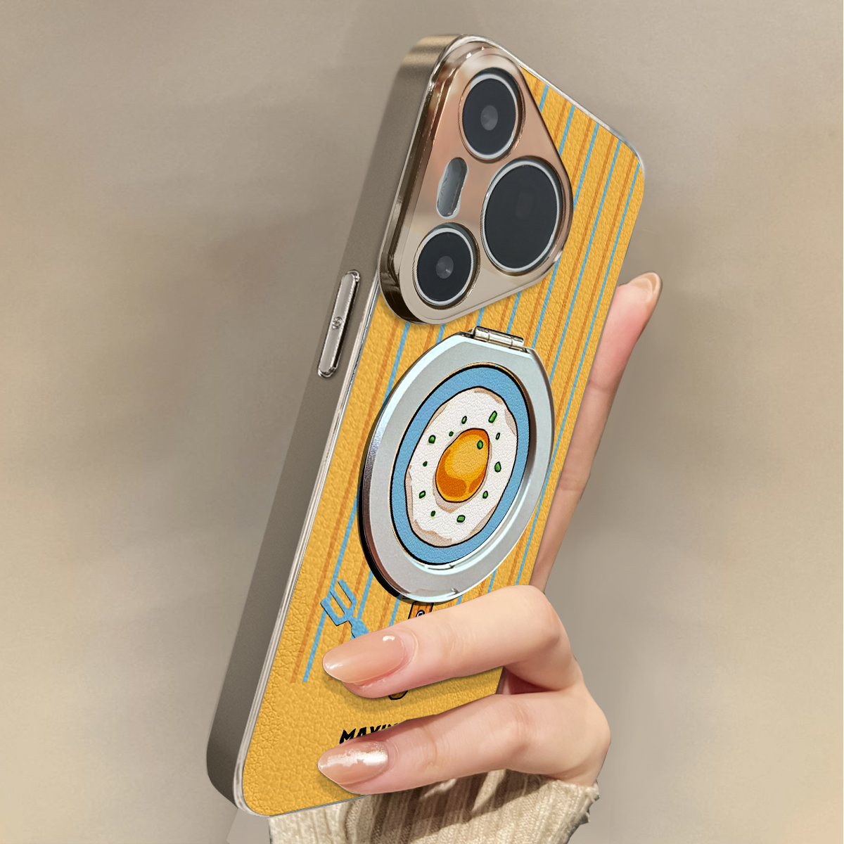 适用于华为Pura70pro手机壳新款煎蛋磁吸Mate60/70pro十套50/40全包防摔P60/80带挂绳Nova14ultra/13/12外7/9