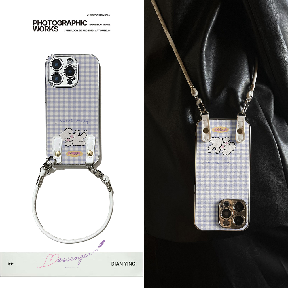 适用于OPPOReno14Pro手机壳瑜伽绒犬新款带挂绳FINDx8s/x7ultra全包x6/5防摔a58硅胶7/8/9女10/11pro十12套13