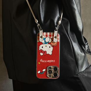 5防摔硅胶7 x7ultra全包x6 9女10 适用于OPPOReno15Pro手机壳野餐KT猫新款 11pro12套13 x9带挂绳FINDx8s