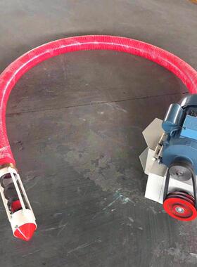 现货倒仓用小型吸粮机5-28米 软蛟龙粮食上料提升机220车载抽沙机