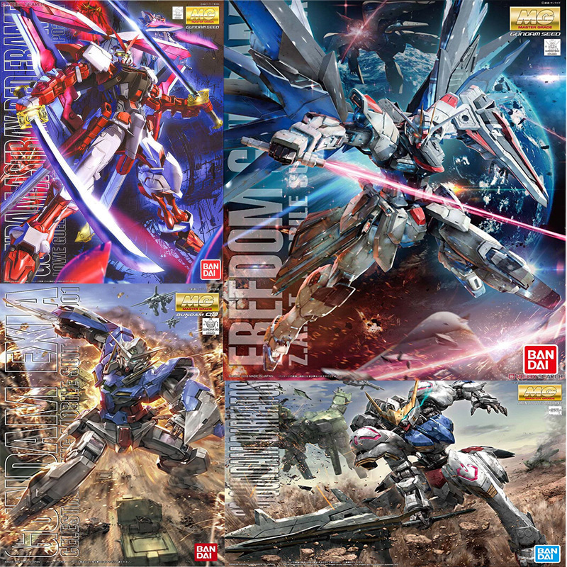 万代mg1/100拼装模型高达元祖强袭自由红异端能天使飞翼巴巴托斯