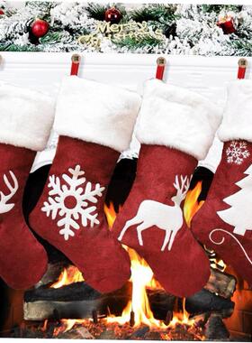 Christmas decoration treestocking gift bag pendant 圣诞袜
