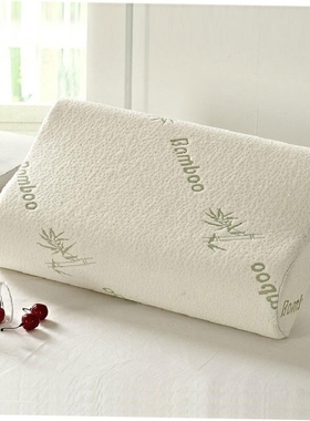 Bamboo Memory Foam Orthopedic Pillow 竹纤维记忆保健护颈枕头1