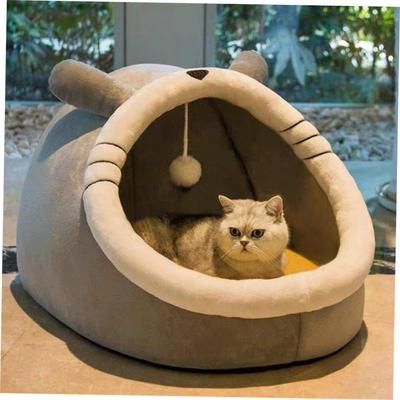 Pet Nest House Soft Warm Dog Cat Home Comfortable Comfy Bed