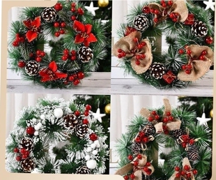 Christmas decorations wreaths and wreaths for door hanging