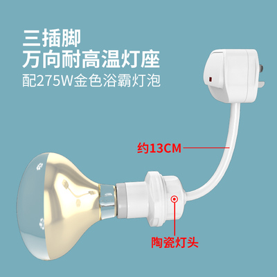 直插式家用带开关LED节能灯插电小夜灯床头壁灯插座浴霸灯座插头