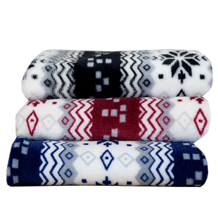 超柔法兰绒布料短毛单面珊瑚毛绒布丝绒条纹印花棉鞋面料手工diy