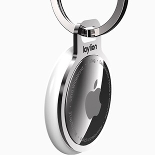 laylion宠物项圈airtag不锈钢铝合金属圆圈卡环钥匙扣非保护套壳