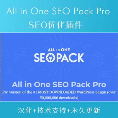 All in One SEO Pack Pro   汉化wordpress SEO优化终身免费升级