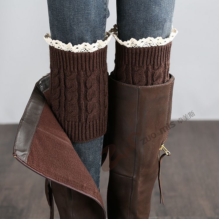 韩版秋冬季袜套加厚防寒保暖鞋套靴套毛线针织护腿套宽松护脚踝套在类目 女士内衣/男士内衣/家居服, 短袜/打底袜/丝袜/美腿袜中 - 来自Buy2taobao.com提供专业的淘宝代购服务