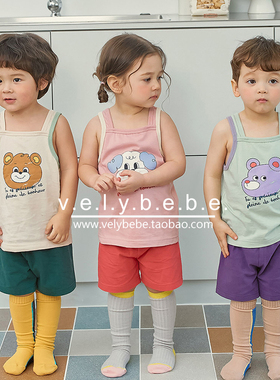 【夏】cordi-i正品韩国童装儿童宝宝吊带套装宽松弹力可爱