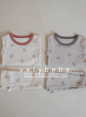 【春秋】peekaboo童装韩国儿童家居服宝宝睡衣套装秋衣秋裤圣诞