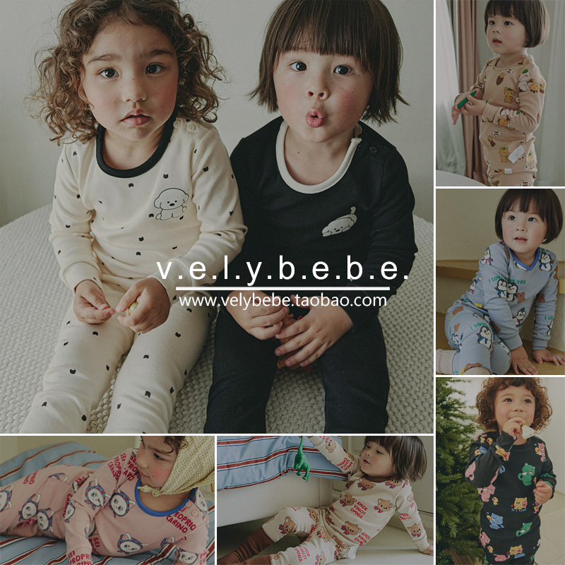 【秋冬】cordi-i正品韩国童装儿童家居服宝宝睡衣套装A类面料