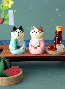 树下盒牛郎织女乞巧节浴衣摆件