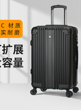 祥兴箱包SUISSEWIN拉杆箱万向轮24寸扩展皮箱大容量耐磨女行李箱