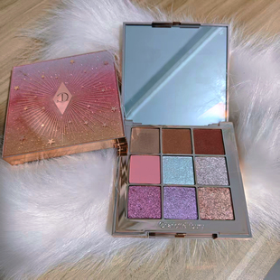 CT圣诞限量9色眼影赛博时代爆闪亮片珠光哑光自然大地易上色