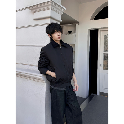 LECANEDE复古秋冬飞行夹克