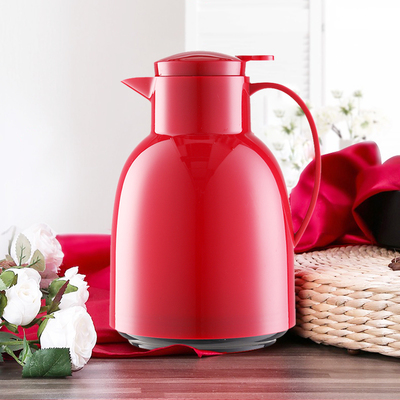 利快保温壶vono凯特Kate家用便携按压镀铜内胆红胆双层玻璃小暖瓶