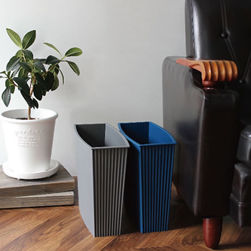 利快way-be日本进口把手垃圾桶方形缝隙垃圾桶收纳筒塑料纸篓