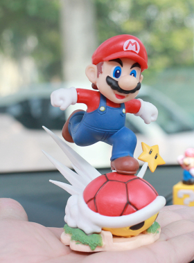 马里奥工位摆件礼物卡通超级玛丽