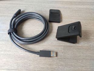 罗技C1000E摄像头BRIO数据线type c连接线USB3.0底座支架隐私盖