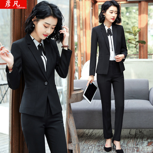 正装女套装西装2022新款时尚春秋职业装酒店美容院工作服女士西服