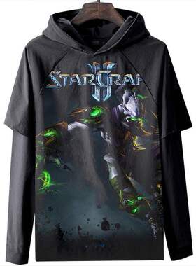 StarCraft 星际争霸 长袖T恤衣服3D数码印花休闲