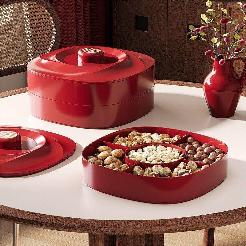 坚果盘乾果盘家用客厅茶几坚果瓜子收纳过年糖果盒水果零食摆放盘,餐饮具,果盆/果盘/果篮,淘宝优惠券,粉丝福利购,淘宝优惠卷