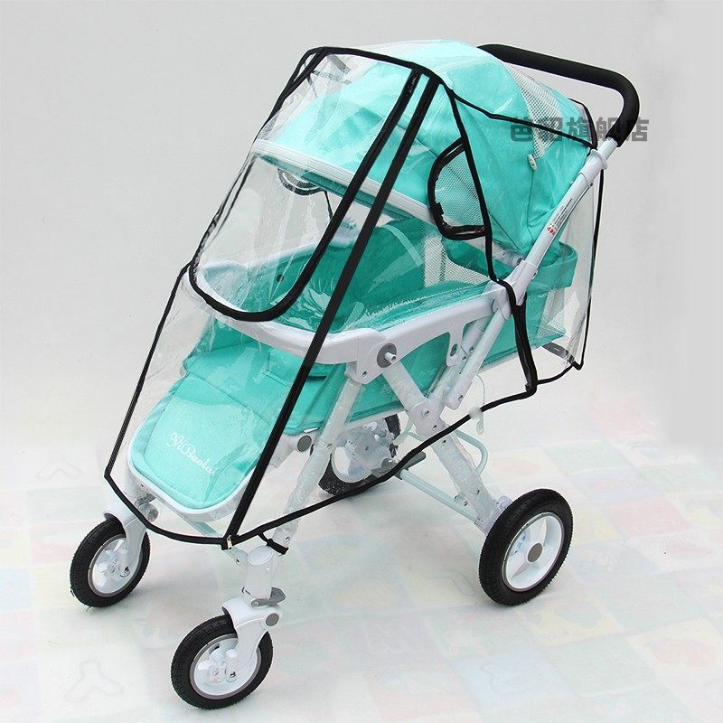 婴儿手推车防风防雨罩加厚版宝宝车通用挡风保暖罩防尘出行神器
