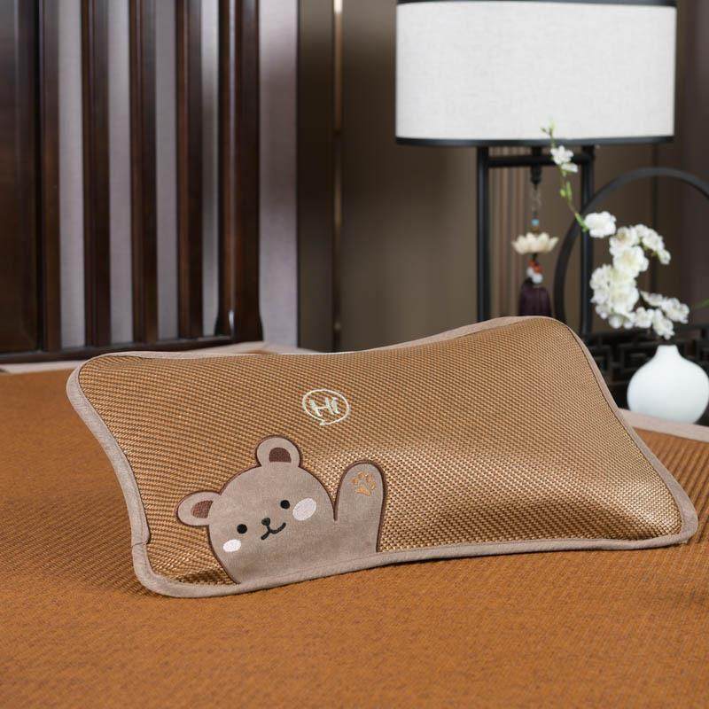 夏季午睡枕冰丝2025冰藤凉枕宝宝双面凉席枕头婴童荞麦枕幼儿园夏,居家布艺,午睡枕,淘宝优惠券,粉丝福利购,淘宝优惠卷