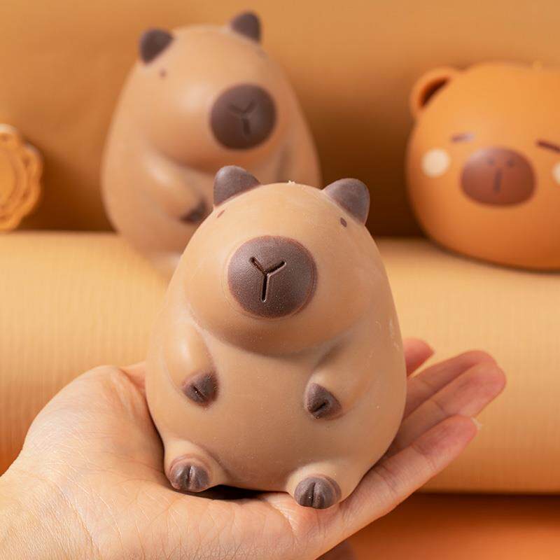 CAPIBALA 핀치 카피 바라 밀가루 동물 환기 공 감압 유물 치유 느린 리바운드 어린이 장난감