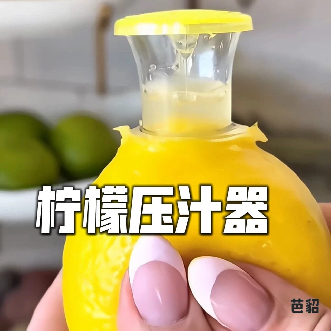 柠檬榨汁器手动榨汁机可携式水果榨汁器简约实用家用外出好物
