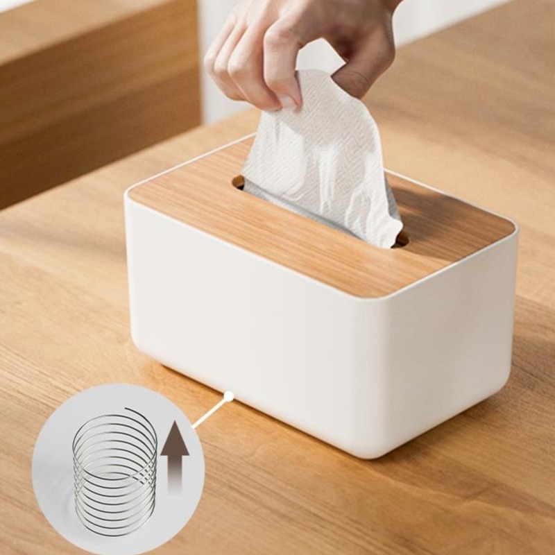 卫生间纸巾盒家用桌面带弹簧创意抽纸盒多功能客厅浴室纸巾收纳架