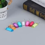 Брелок для ключей может быть помечен цветной цветной прозрачной пластиковой биркой с защитой от потери, агентство B & B, классификационный брелок для ключей